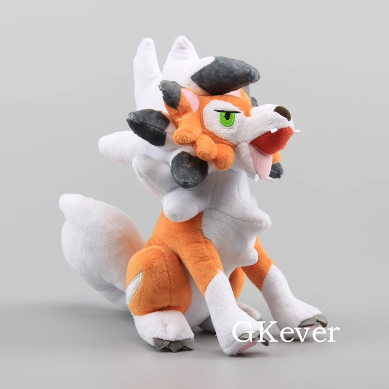 25 см аниме Lycanroc Сумерки плюшевые игрушки сидящие Lycanroc плюшевые мягкие куклы девочка дети Рождество подарок на день рождения