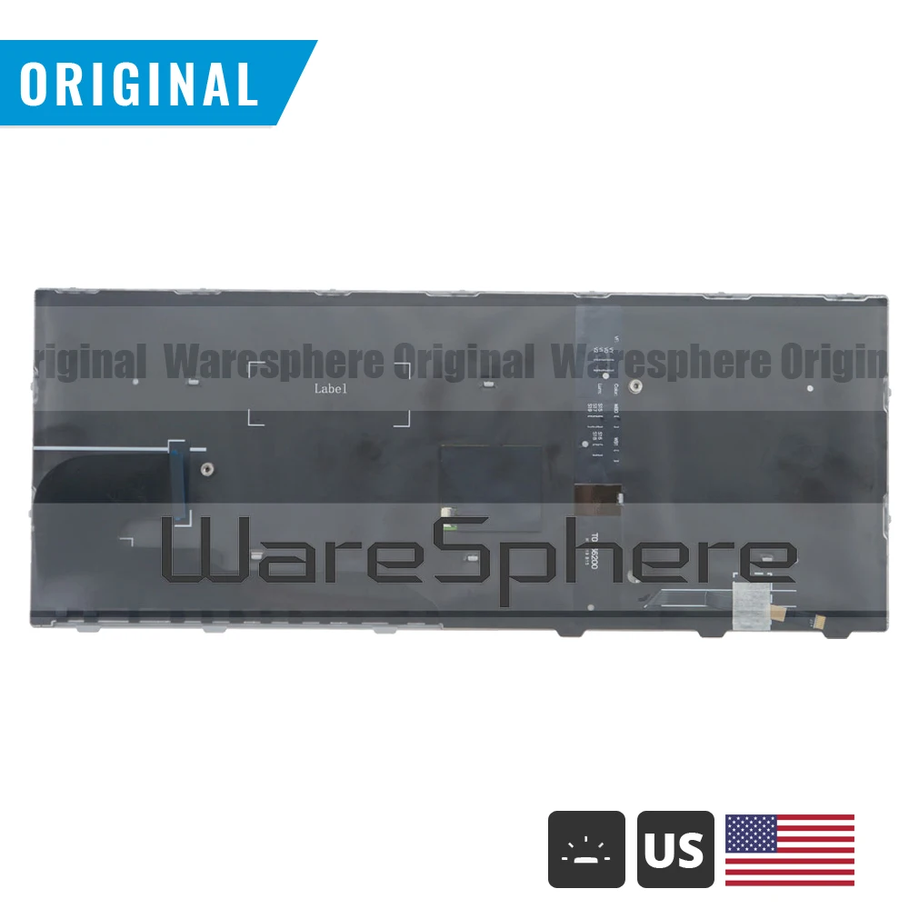 Новая Оригинальная клавиатура с подсветкой США W/N для hp Elitebook 830 735 G5 с мышкой, английская раскладка
