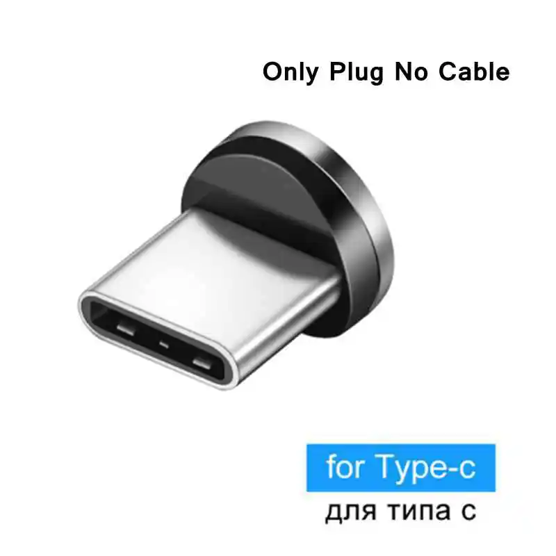 2 м usb type C 3 в 1 кабель Магнитный кабель для iPhone samsung Xiaomi кабель Магнит Micro usb зарядное устройство провод для зарядки телефона шнур - Тип штекера: only plug no cable