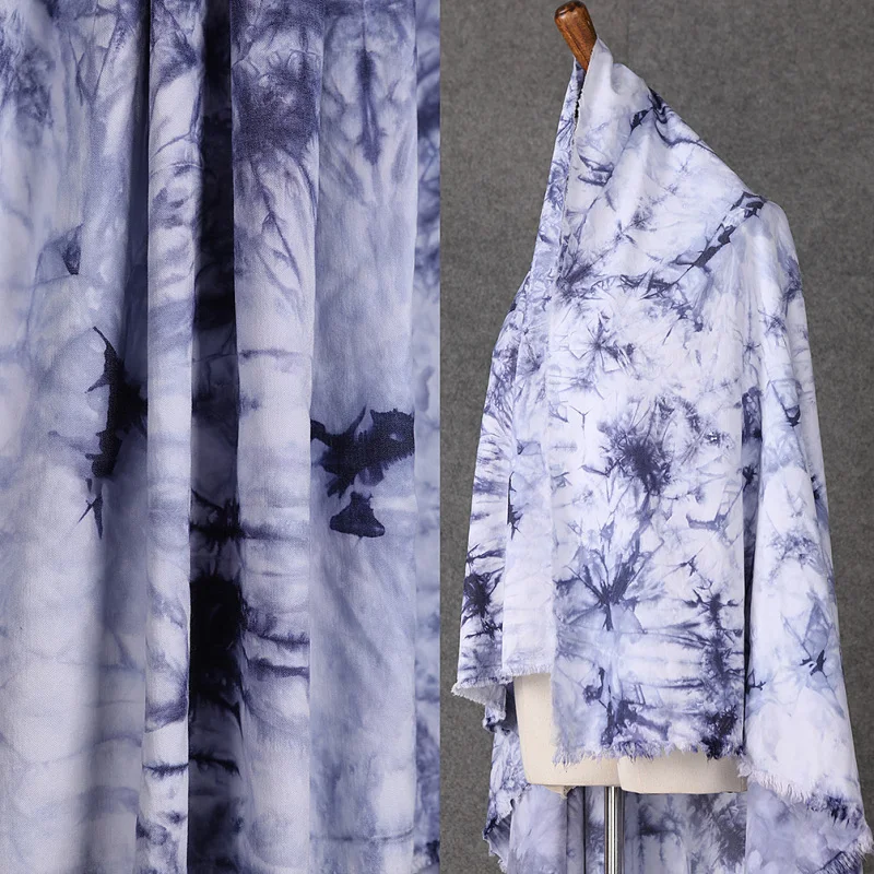 45*145 см Классический Стиль Синий Фиолетовый Мягкая ткань Сделай Сам Лоскутная одежда платье швейные изделия аксессуары материалы