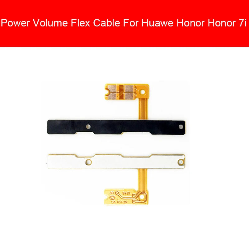 Шлейф питания и громкости для huawei Honor 6 7 7i 8 8x9 9i 10 20 Pro Plus Lite MAX механизм регулятор уровня громкости Кнопка Ремонт - Цвет: For Honor 7i