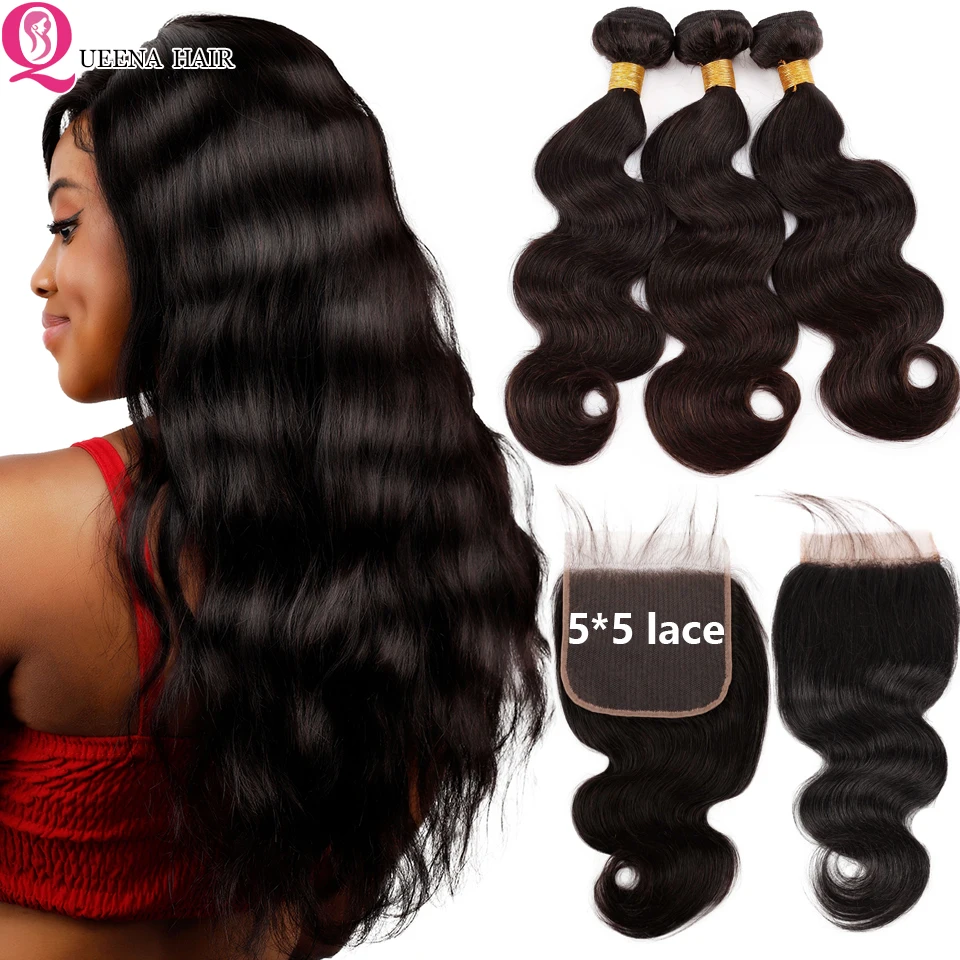 body wave bundles with closure re