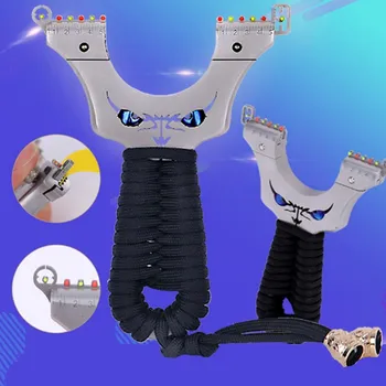 

New stainless steel slingshot little monster precise aiming point with rubber band outdoor hunting shooting adult game