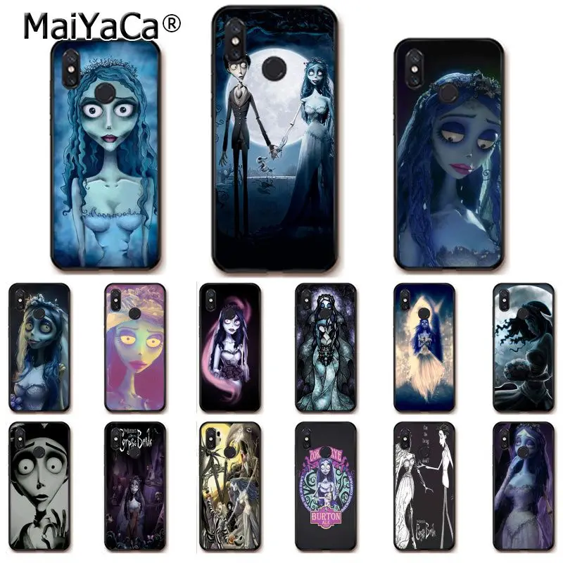

MaiYaCa Tim Burton's Corpse Bride Phone Case for Xiaomi Redm4X 6A Redmi Go Redmi5 5Plus Note4 Note5 7 mi A1 A2Lite