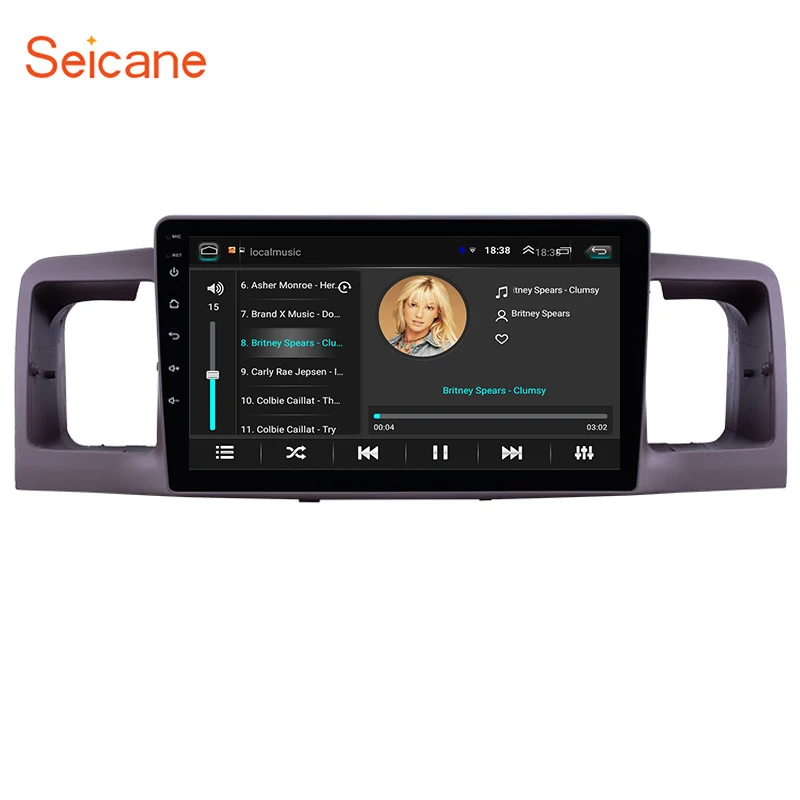 

Seicane Android Car Stereo Radio GPS Navigation Player for 2006 2007 2008 2009 2010-2013 Toyota Corolla WIFI Audio Mirror link