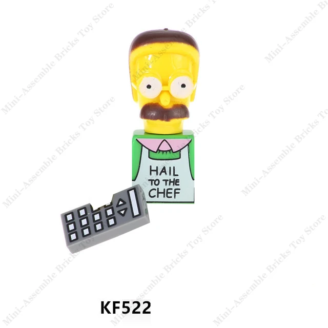 KF6039 Simpsons-Figures Mini Action Toy Figures Building Blocks Compatible Bricks Assemble Dolls Toys Birthday Gift for Children 6