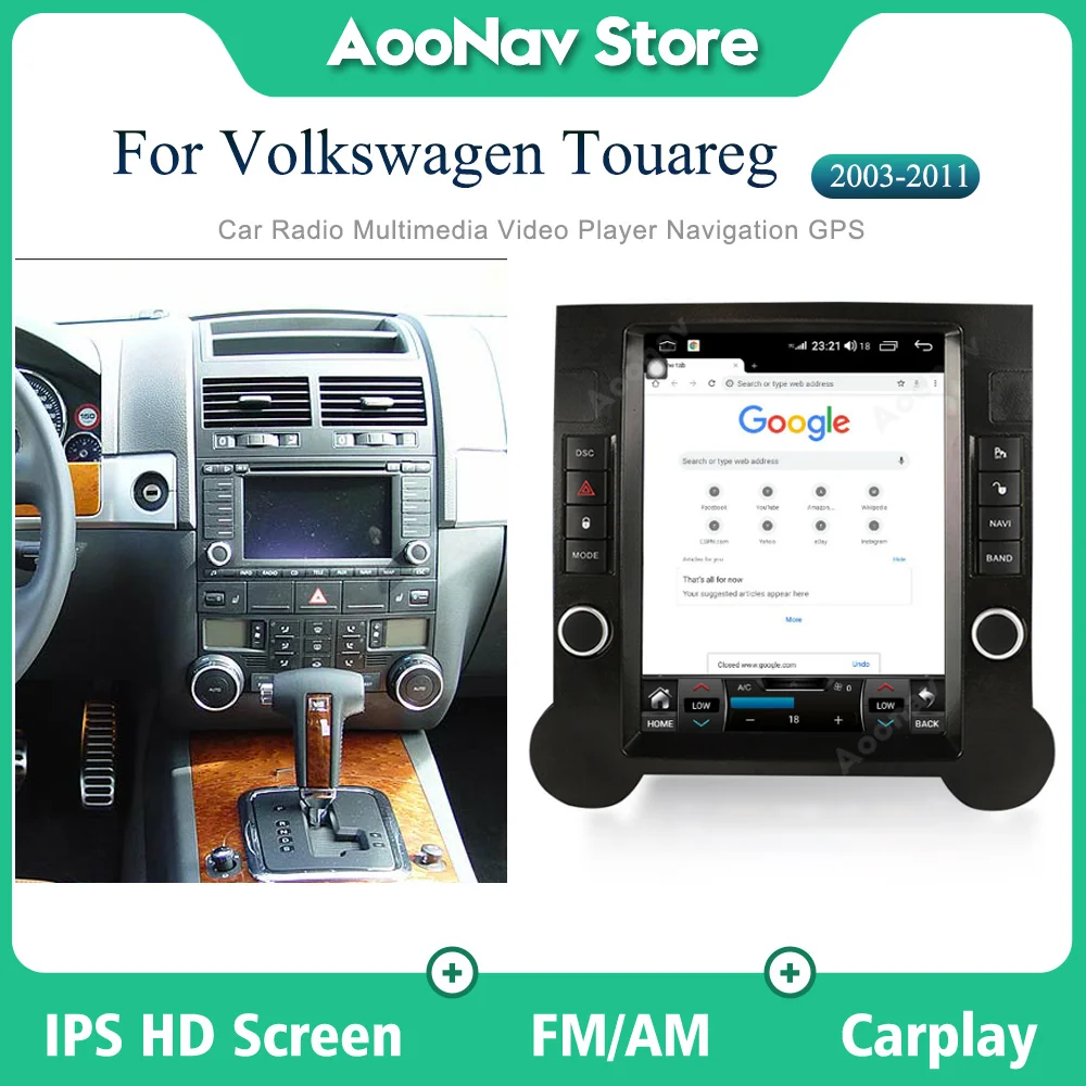 

GPS Stereo Radio For Volkswagen Touareg 2004-2011 Car Multimedia Player Android 6G 128G Autoradio Wireless Carplay Head Unit