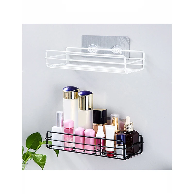 Bathroom Punch Free Shelf Organizer Storage Rack Shower Wall Kitchen Basket | Дом и сад