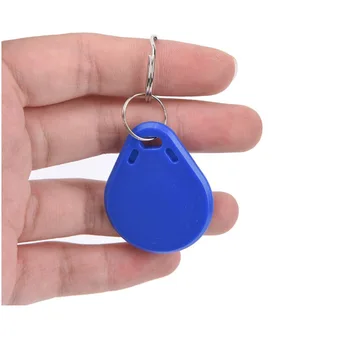 

100 pieces blue color 13.56Mhz MIFARE Classic 1K chip keyfob rfid smart key fob
