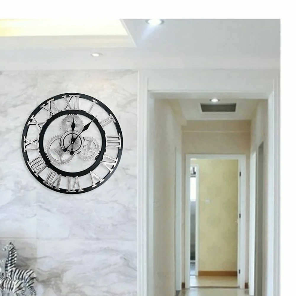 Настенные часы с промышленным механизмом настенные декоративные в стиле ретро