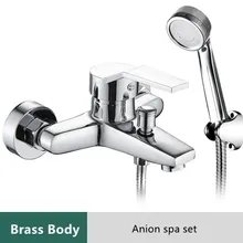  Shower faucet bathroom switch bathroom triple hot and cold faucet bath water heater accessories mixing valve shower thick copper 
