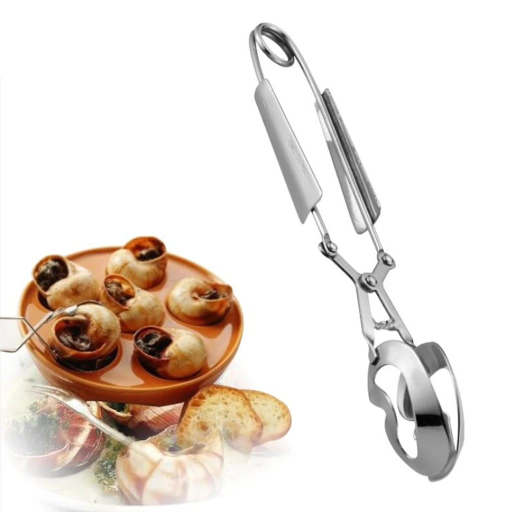Escargot щипцы Улитка щипцы из нержавеющей стали Улитка Escargot щипцы кухонный инструмент для приготовления пищи французский держатель еды