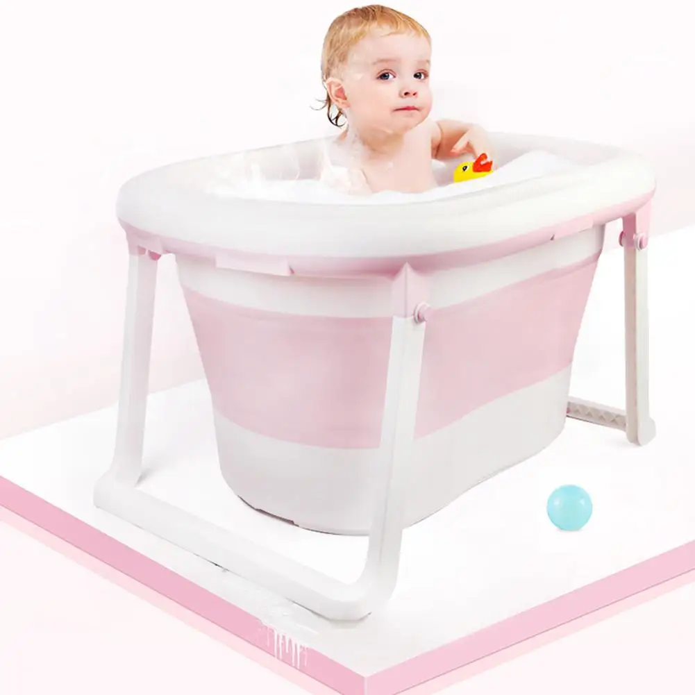 Kidlove, пластиковая детская Ванна для ванной, складной бассейн, детское ведро для купания, легко чистится, стиль
