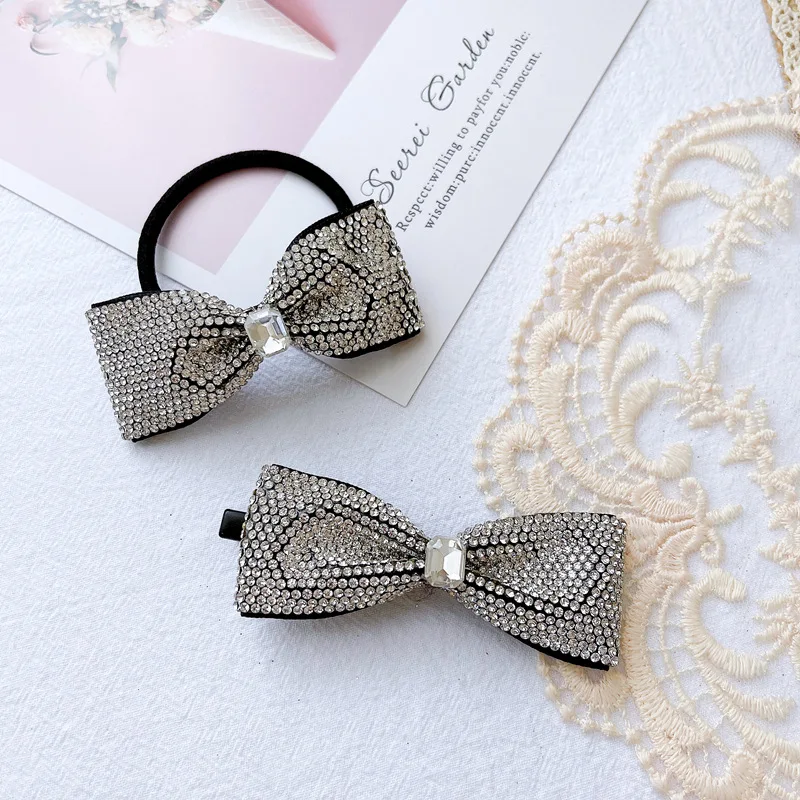 

Женская модная эластичная резинка для волос, роскошные резинки для волос с кристаллами, повязка на голову, завязки, аксессуары для волос для женщин и девочек