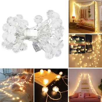 

3M 6M Cherry Balls LED Fairy String Lights Battery USB 220V 12V Operated Wedding Christmas Outdoor Room Garland Decoration