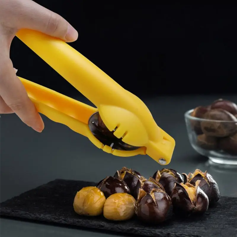 Практичная креативная пластиковая нержавеющая сталь грецкий орех клип Шеллер каштана открывалка