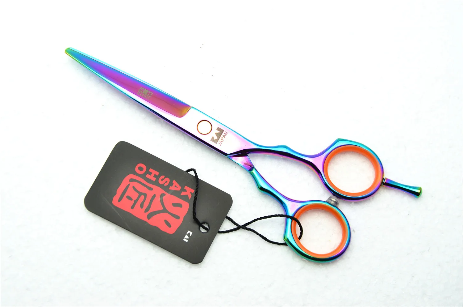 Cutting Colorful Ножницы для волос, Профессиональные парикмахерские ножницы, набор, 1 шт./4 шт., 5,5 дюймов, прямые филировочные ножницы, парикмахерские салонные инструменты - Цвет: Cutting Colorful