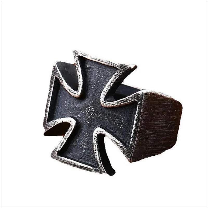 Кольцо с железным крестом Viking модные аксессуары из нержавеющей стали кольцо в