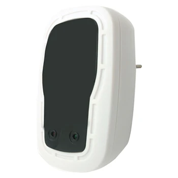 

Power Saver Power Saving Energy Saving Stable Voltage Extend the Lifespan of Household for Home Company Store(EU Plug) Black & w