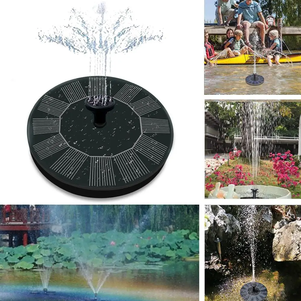 

Mini Solar Power Water Fountain Bird Bath Fountain Water Panel Outdoor Solar Panel Floating Water Fountain Garden Decor