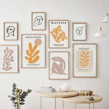 

Vintage Abstract Matisse Line Figure Minimalist Europe Canvas Painting Posters Prints Wall Art Pictures Living Room Home Decor