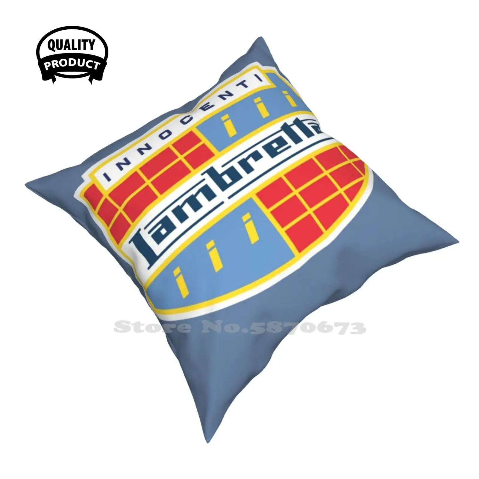 Lambretta Araldo Fashion Sofa Throw Pillow Cover Pillowcase Vespa Advertising Scooter Oi Music Piaggio Lambretta Mod Pontedera