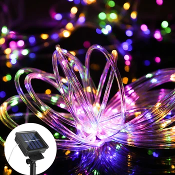 

10M Colorful Solar Garden Light Outdoor Yard LED Fairy Garland Lights Patio Decor Lighting Solar Lamp Warm LED Light String
