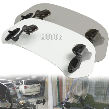 

For BMW DUcati Aprilia Victory Triumph Daytona 675 Cafe Racer Windshield Risen Air Deflector Adjustable Wind Screen Spoiler