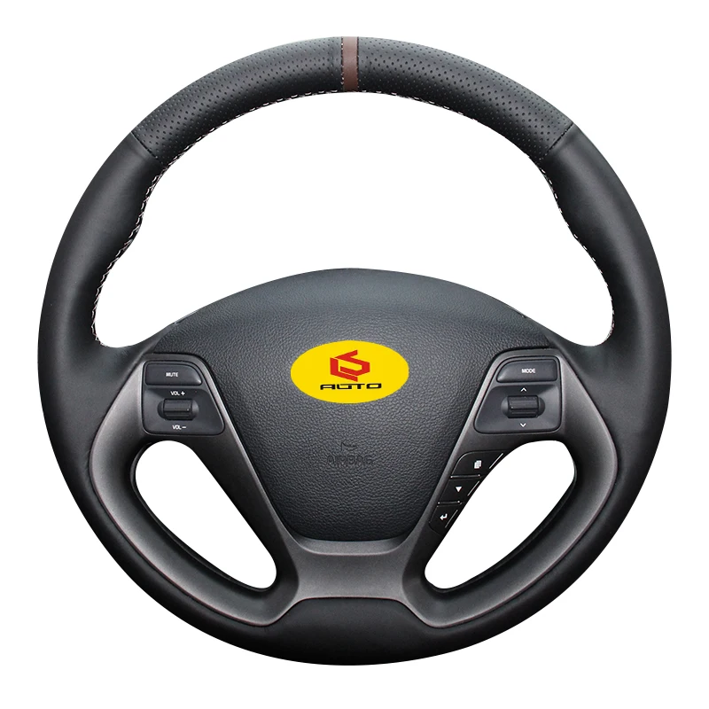 Оплетка на руль Крышка для Kia K3 2013 K2 Rio 2015 2016 Ceed Cee 'd 2012 2017 Tampa do volante carro funda