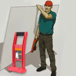 Painel gigante, para manuseio de painel de madeira, 80kg, ferramenta de carregamento, alicate, alça de drywall, colcha de madeira compensada para transporte