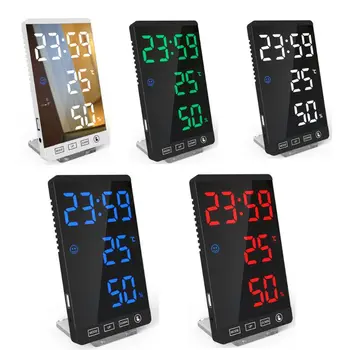 

Creative LED Digital Time Alarm Clock Night Light Thermometer Hygrometer Display D08F