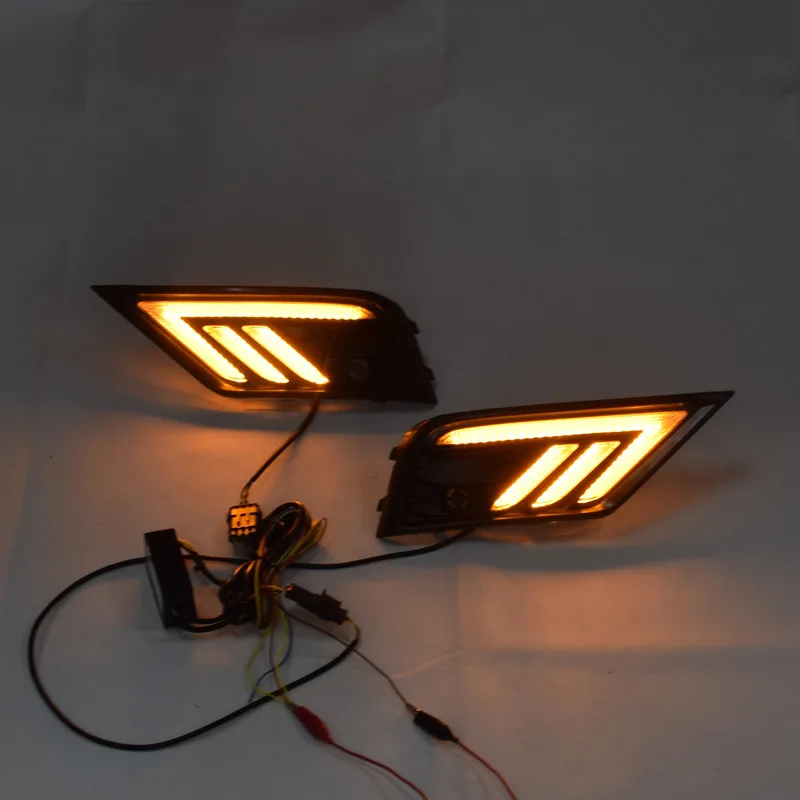 

Suitable for 16-17 Years Tiguan L Daytime Running Light with Steering LED Daytime Running Light Modified Fog Lamp Box