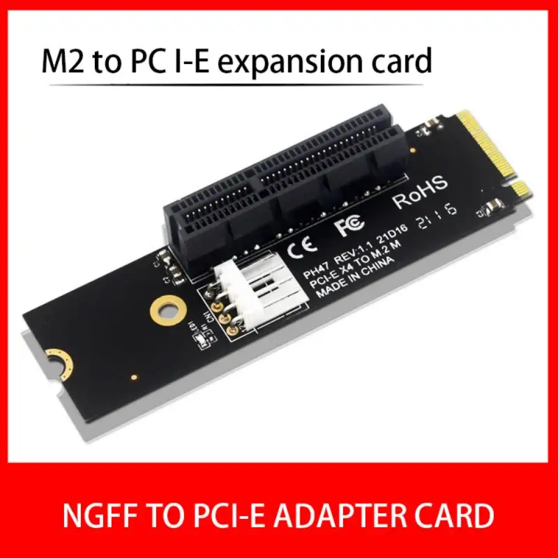 Новейшая переходная карта NGFF M.2 к PCI-E 4X M2 M ключ адаптеру PCIe X4 светодиодный