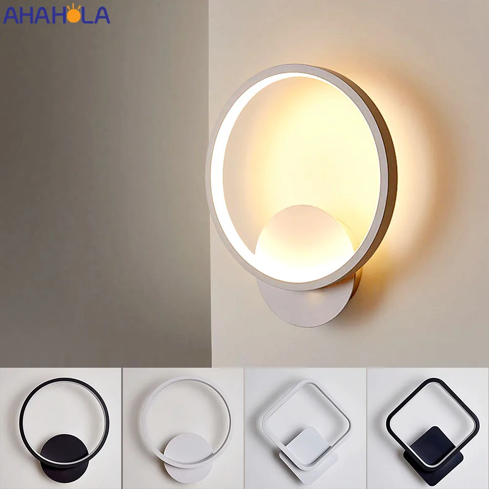 

Modern Bedside Lamp Wall Sconce Light Fixture Black White Sconce Wall Lights for Home Bathroom Stairs Led Light Aplique Pared