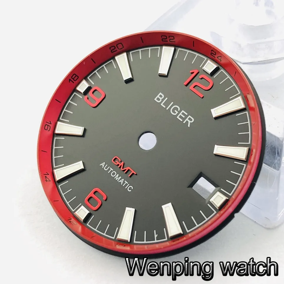 style 8 Bliger 31 мм Светящиеся Часы Marks dial fit Miyota 8205/8215/821A/82 series, ETA 2836/2824, механизм Mingzhu DG2813/3804 - Цвет: style 8