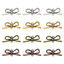 

1 box Bowknot Shape Links Connectors Tibetan Style Charms for Earring Bracelet Necklace Jewelry Making