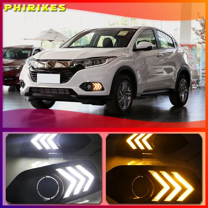 2pcs Led Daytime Running Light 12v Car Drl Fog Lamp Decoration For