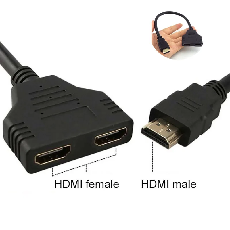 HD HDMI-совместимый кабельный коммутатор версии 1 3 разветвитель в 2 выхода кабель