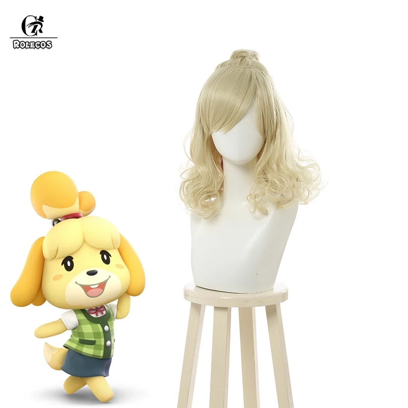 Парик ROLECOS для косплея Изабель милая Лолита с пересекающимися животными 30 см
