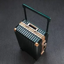 

The New Wide trolley case PC aluminum frame suitcase 20 inch 20" Boarding Cabin spinner Travel suitcase code luggage