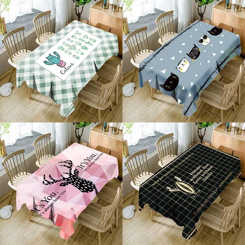 

Nordic simple wind polyester tablecloth