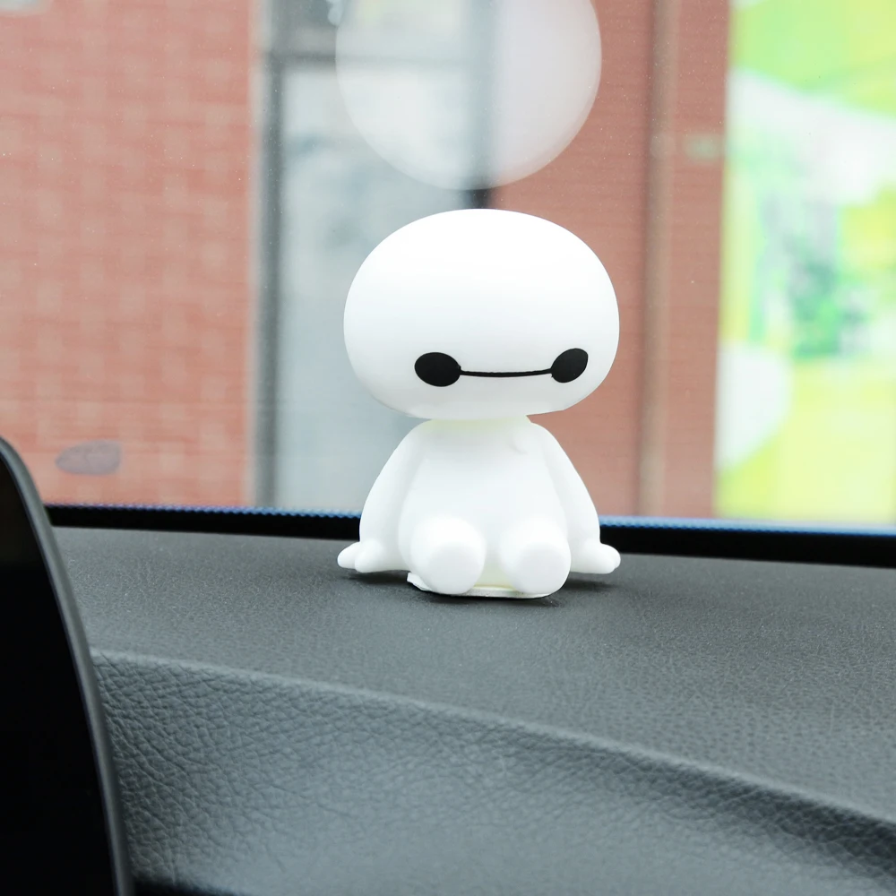 Автомобильный орнамент милый робот Baymax с вращающейся головкой для RENAULT SCENIC CLIO LAGUNA