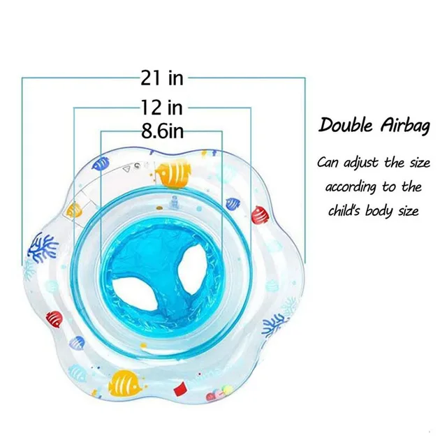 New Baby Swimming Pool Rings Seat Cute Inflatable Swim Ring Float Seat Swim Pool Accessories Bathing Summer Toys Toddler Rings 6