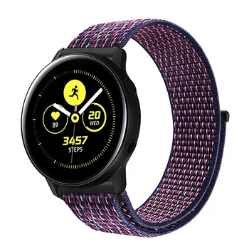 

Band for Galaxy Watch 42mm & Galaxy Watch Active 40mm & Gear S2 Sport 20/22mm Nylon Sport Loop Wrist Strap Bands for Amazfit Bip
