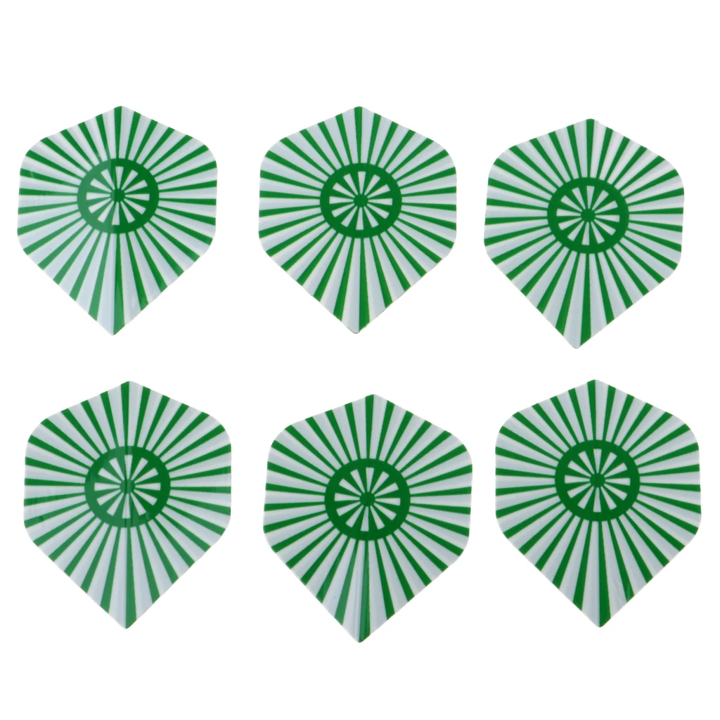 6Pcs Standard Shape Dart Flights Tail Accessories Professional Premium PVC Equipment Supplies For Dart Games