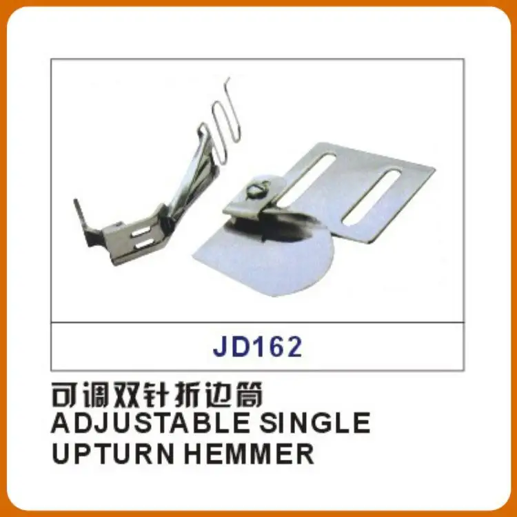 

ADJUSTABLE SINGLE UPTURN HEMMER Sewing Machine Parts Adjustable Double Needle Wrap Edge Wrap Hopper