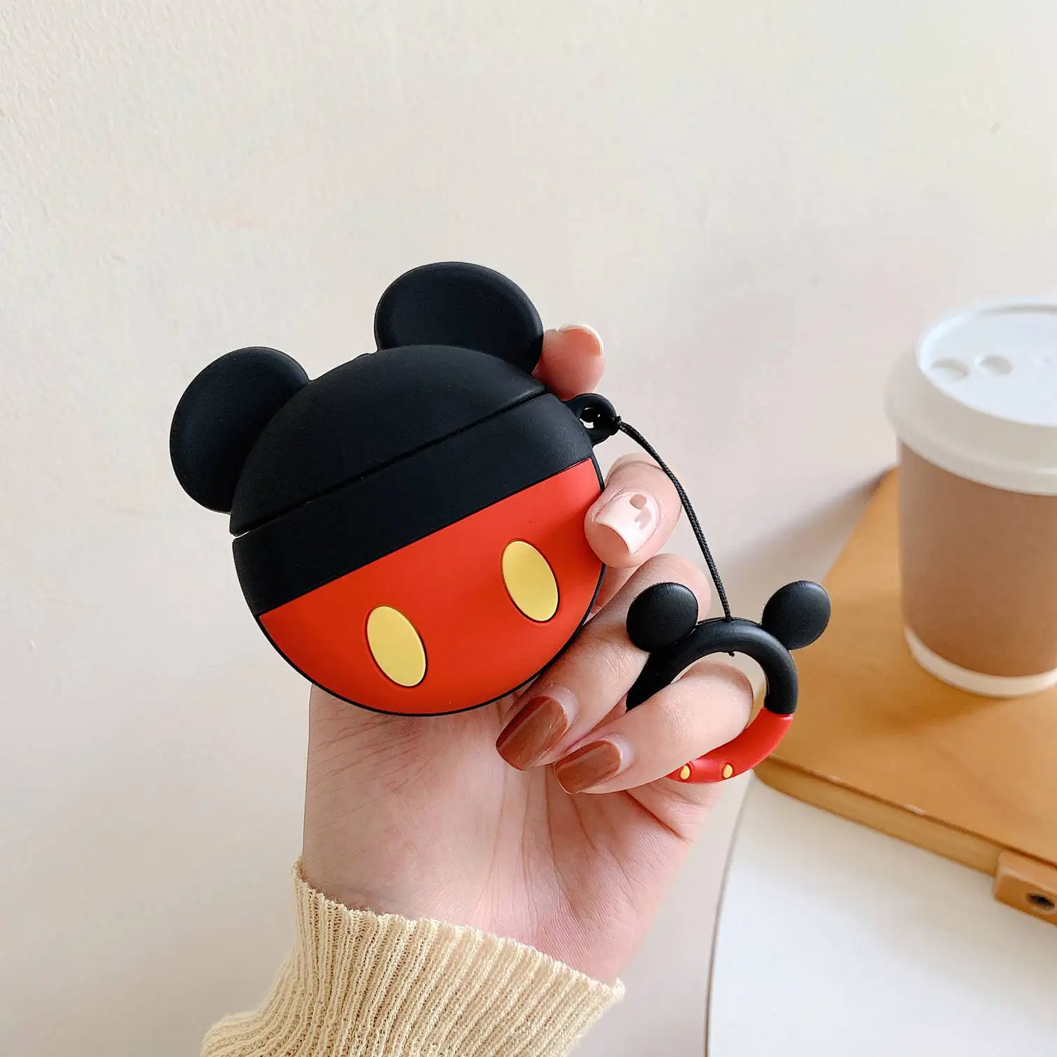 Силиконовый чехол для AirPods, чехол с милым мультяшным 3D рисунком, защитный чехол для беспроводных наушников, чехол для Air pods 2, чехол для наушников