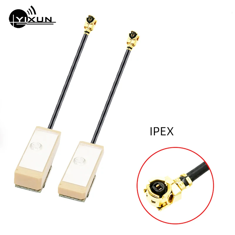 GPS 액티브 세라믹 포지셔닝 안테나, 28dBi 이득 RF1.13 20cm 케이블, Ipx U.FL MHF4 인터페이스 스몰 사이즈 20x6mm 1575.42MHz, 2 개