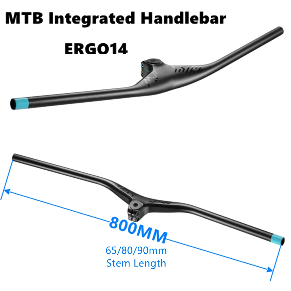 T1000 карбоновый Интегрированный руль MTB 800 мм-7 градусов UD матовый велосипед XC для