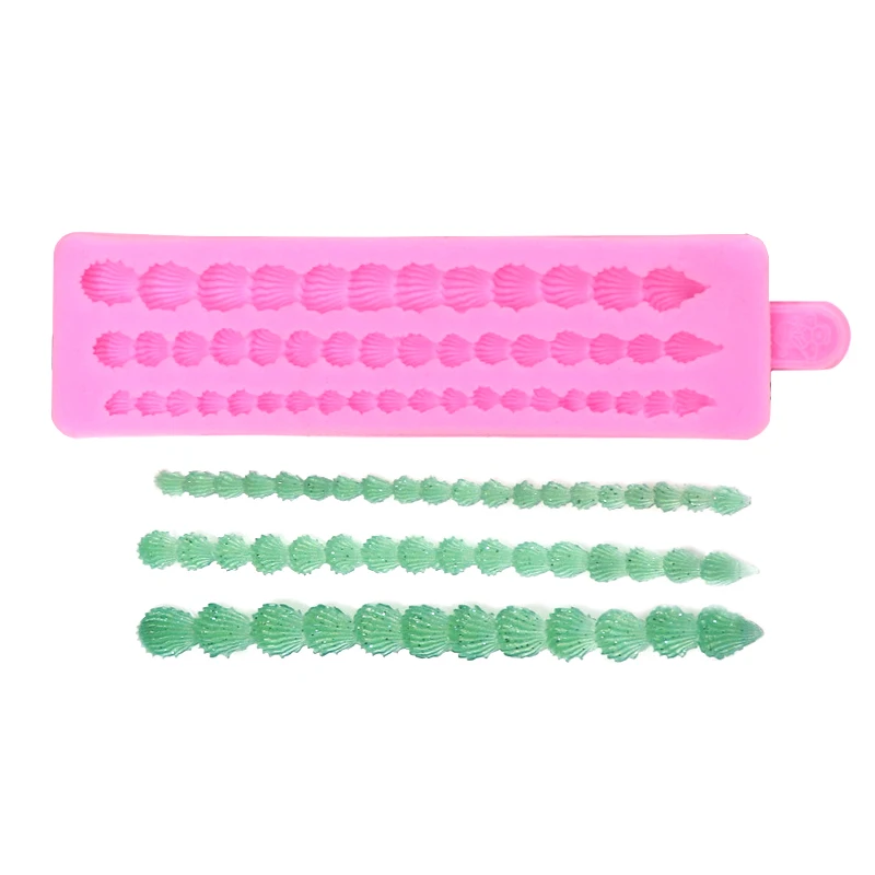 

Shell Shape Silicone Lace Mold Diy Chocolate Fondant Molds Baking Cake Decorating Epoxy Mould